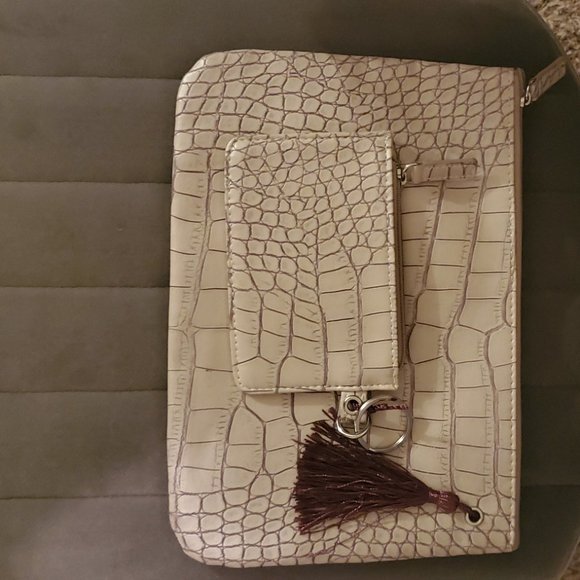 DIVOGA LIGHT PINK/PEARL SNAKESKIN TOTE - Picture 7 of 7